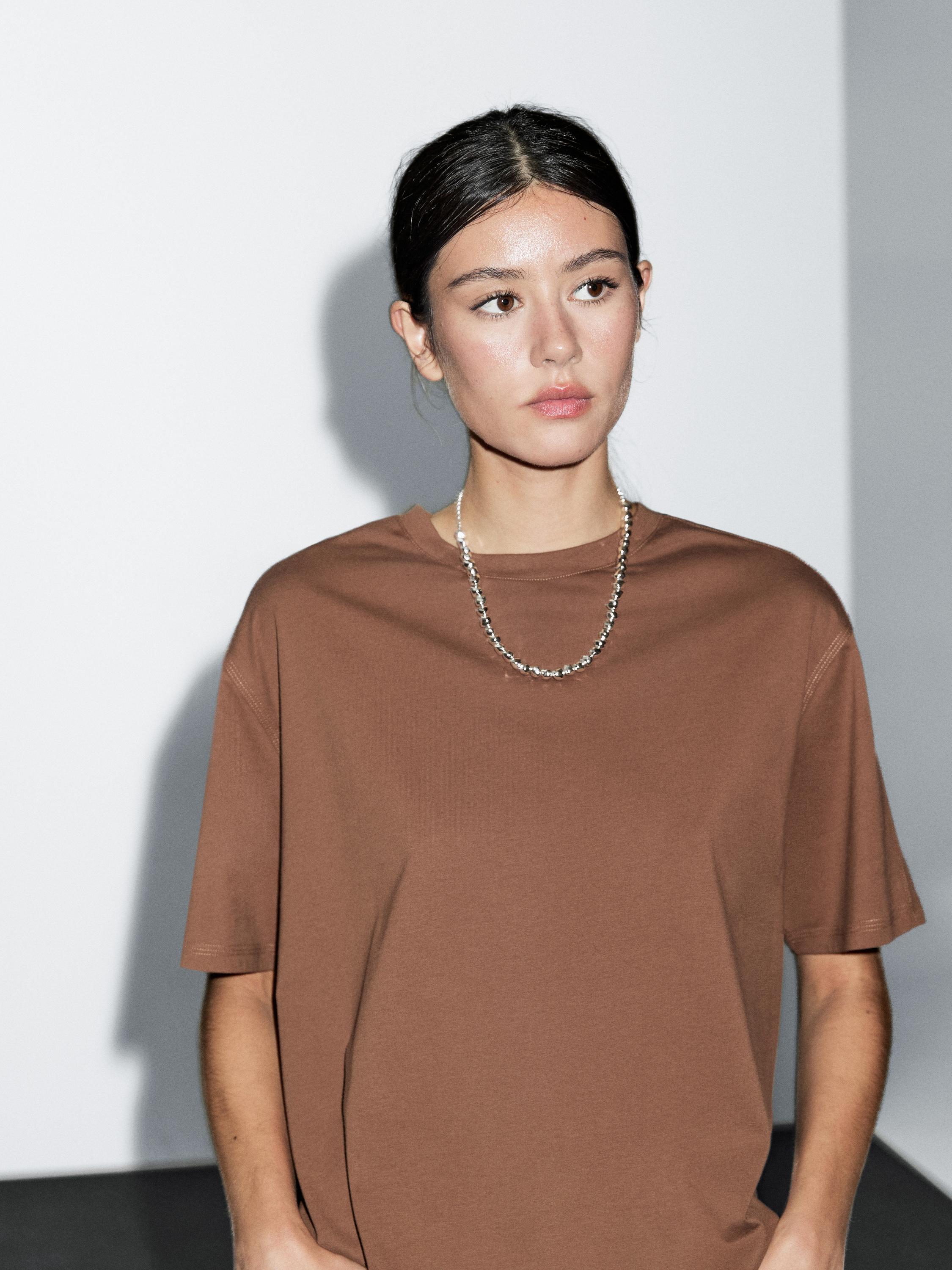 Oversize t-shirt with seam detail